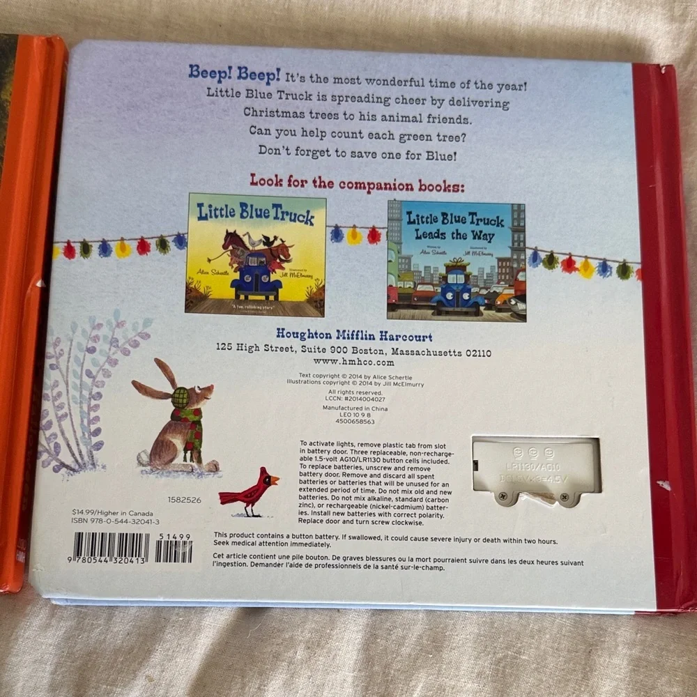 Little Blue Truck's Christmas and Halloween Book Set